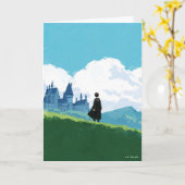 Carte HARRY POTTER™ Dominant le château de Poudlard ™ (Fleur jaune)