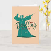 Carte HARRY POTTER™ Dueling Club Graphisme (Fleur jaune)