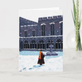 Carte HARRY POTTER™ et Hedwig dans la cour de HOGWARTS™ (Devant)