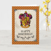 Carte Harry Potter | Gryffindor Joyeux anniversaire (Fleur jaune)