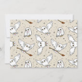 Carte Harry Potter | Hedwig Pattern (Devant)