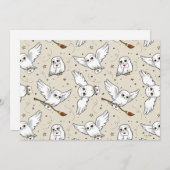 Carte Harry Potter | Hedwig Pattern (Devant / Derrière)