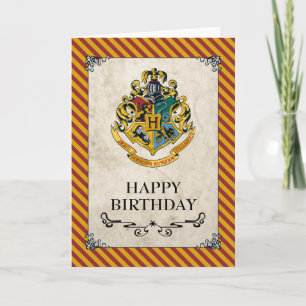 Carte Harry Potter   Hogwarts Joyeux anniversaire