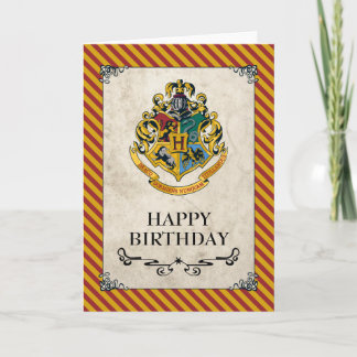 Carte Harry Potter | Hogwarts Joyeux Anniversaire