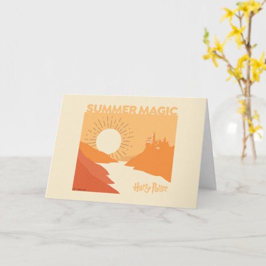 Carte HARRY POTTER™ | HOGWARTS™ Summer Magic (Fleur jaune)