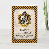 Carte Harry Potter | Hufflepuff Joyeux anniversaire (Devant)