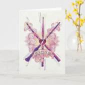 Carte Harry Potter | jusqu'à la fin (Fleur jaune)