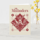 Carte HARRY POTTER™ Les Marauders Animagus Graphique (Fleur jaune)