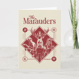 Carte HARRY POTTER™ Les Marauders Animagus Graphique
