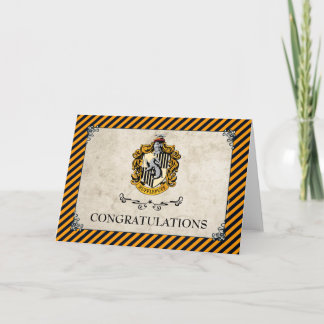 Carte Harry Potter | Poufsouffle Félicitations