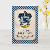 Carte Harry Potter | Ravenclaw Joyeux anniversaire (Fleur jaune)