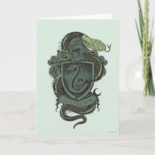 Carte Harry Potter | Slytherin Crest (Devant)