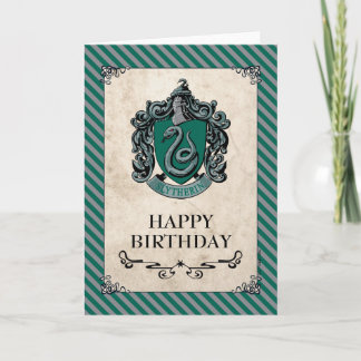 Carte Harry Potter | Slytherin Joyeux Anniversaire