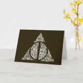 Carte Harry Potter Spell | HAUTEUR DE MORT Typographie G (Fleur jaune)