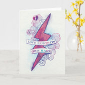 Carte Harry Potter Spell | Love Feuilles son propre Mark (Fleur jaune)