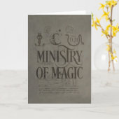 Carte Harry Potter Spell | MINISTÈRE DE LA MAGIE (Fleur jaune)