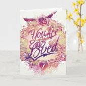 Carte Harry Potter | Vous êtes tellement aimé (Fleur jaune)