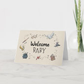 Carte HARRY POTTER™ Welcome Baby Félicitations (Devant)