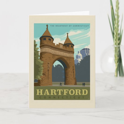 Carte Hartford, CT (Devant)