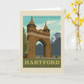 Carte Hartford, CT (Fleur jaune)