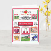 CARTE HARTLAND ORCHARDS (Fleur jaune)