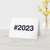 Carte Hashtag 2023 (Fleur jaune)
