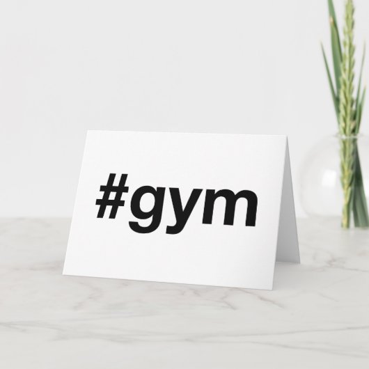 Carte Hashtag GYM (Devant)