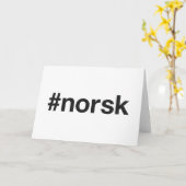 Carte Hashtag NORSK (Fleur jaune)