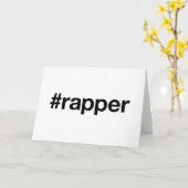 Carte Hashtag RAPPER (Fleur jaune)