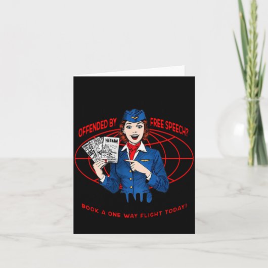 Carte Hate America Offended By Speech You Can Leave (on (Devant)