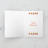 Carte Haunée Cemetary Aquarelle Halloween (Intérieur)