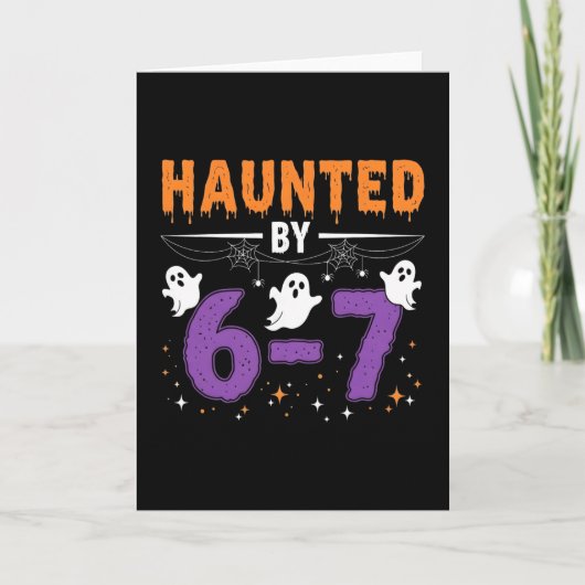 Carte Haunted 67 Numéro 67 Six Sept Meme (Devant)