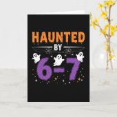 Carte Haunted 67 Numéro 67 Six Sept Meme (Fleur jaune)