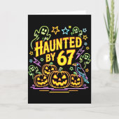 Carte Haunted By 67 Funny Ghost And Pumpkin Halloween  (Devant)
