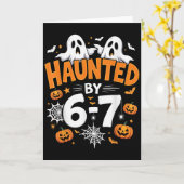 Carte Haunted By 67 Funny Pumpkin And Ghost Halloween Co (Fleur jaune)
