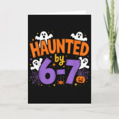 Carte Haunted By 6-7 Halloween Ghosts And Sders Design (Devant)