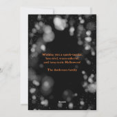 Carte Haunted House Citrouille Bats Halloween (Dos)