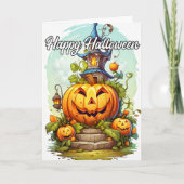 Carte Haunted House & Halloween Citrouille (Devant)