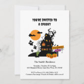Carte Haunted House Halloween Party Invitation (Devant)