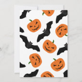 Carte Haunted House Halloween Party Invitation (Dos)