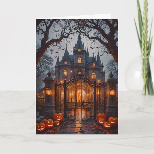Carte Haunted Mansion Halloween (Devant)