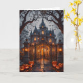 Carte Haunted Mansion Halloween (Fleur jaune)