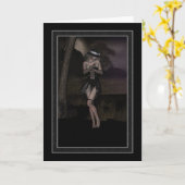 Carte Haunting effrayé (Fleur jaune)