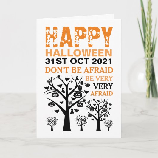 Carte Hauny Forest Happy Halloween (Devant)