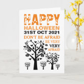 Carte Hauny Forest Happy Halloween (Fleur jaune)