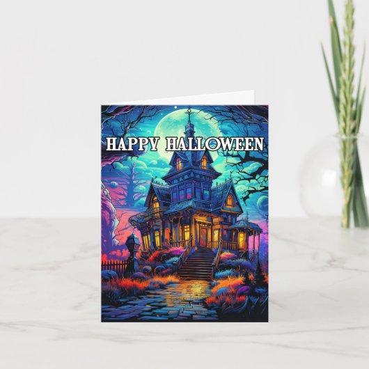 Carte Hauny House Happy Halloween (Devant)