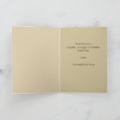 Carte Haut Browallia botanique modifiable Salutation (Intérieur)