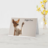 CARTE **HAUT CINQ** C'EST "VOTRE ANNIVERSAIRE" (Fleur jaune)