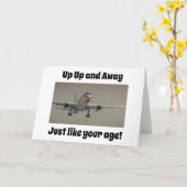 CARTE HAUT ET ÉLOIGNÉ, COMME VOTRE ÂGE (Fleur jaune)