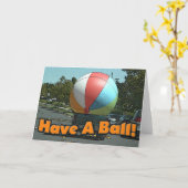 Carte Have A Ball ! (Fleur jaune)